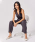 Halter Neck Buttoned Dark Grey Waistcoat